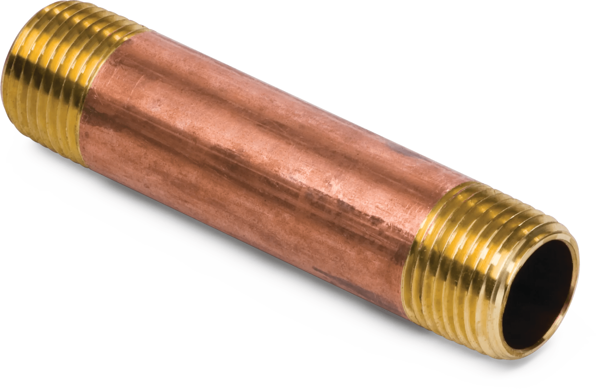 1/2" x 3" Brass Pipe Long Nipple