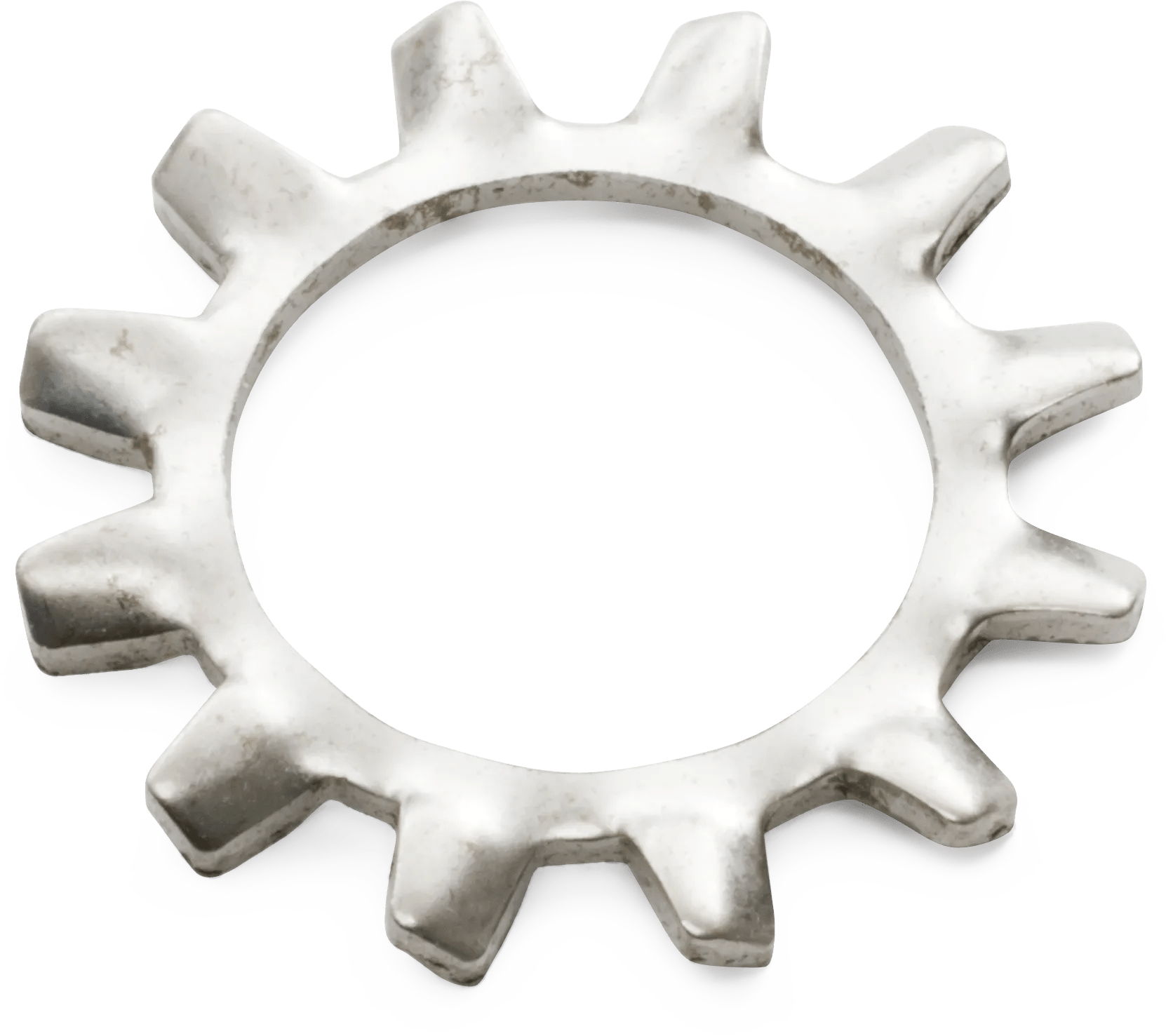 7/16" 410 Stainless Steel External Tooth Lock Washer - 100 Pack