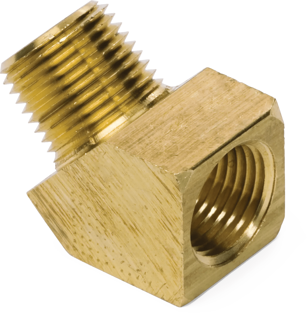 3/8" x 3/8" Brass Pipe 45° Street Elbow - 5 Pack