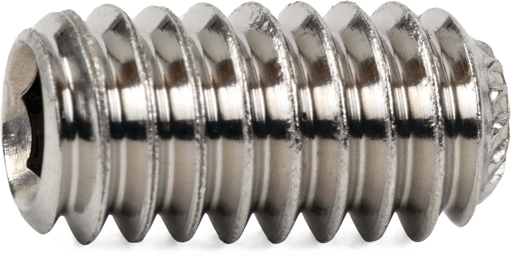 1/4"-20 x 5/8" 18-8 Stainless Steel (USS) Knurled Point Socket Set Screw - 25 Pack