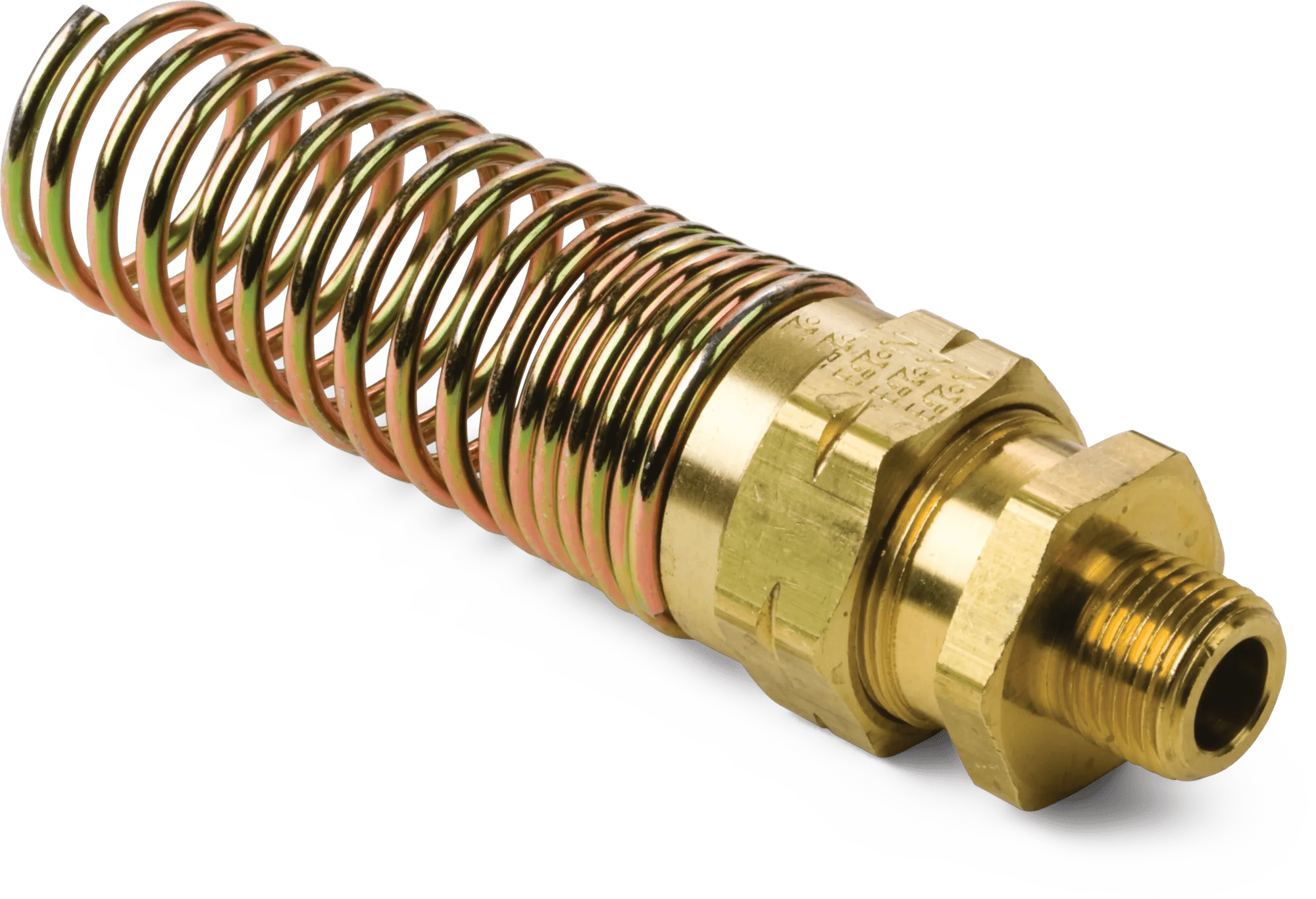 1/2" x 1/2" Male Connector with Spring Guard - 338 B Series