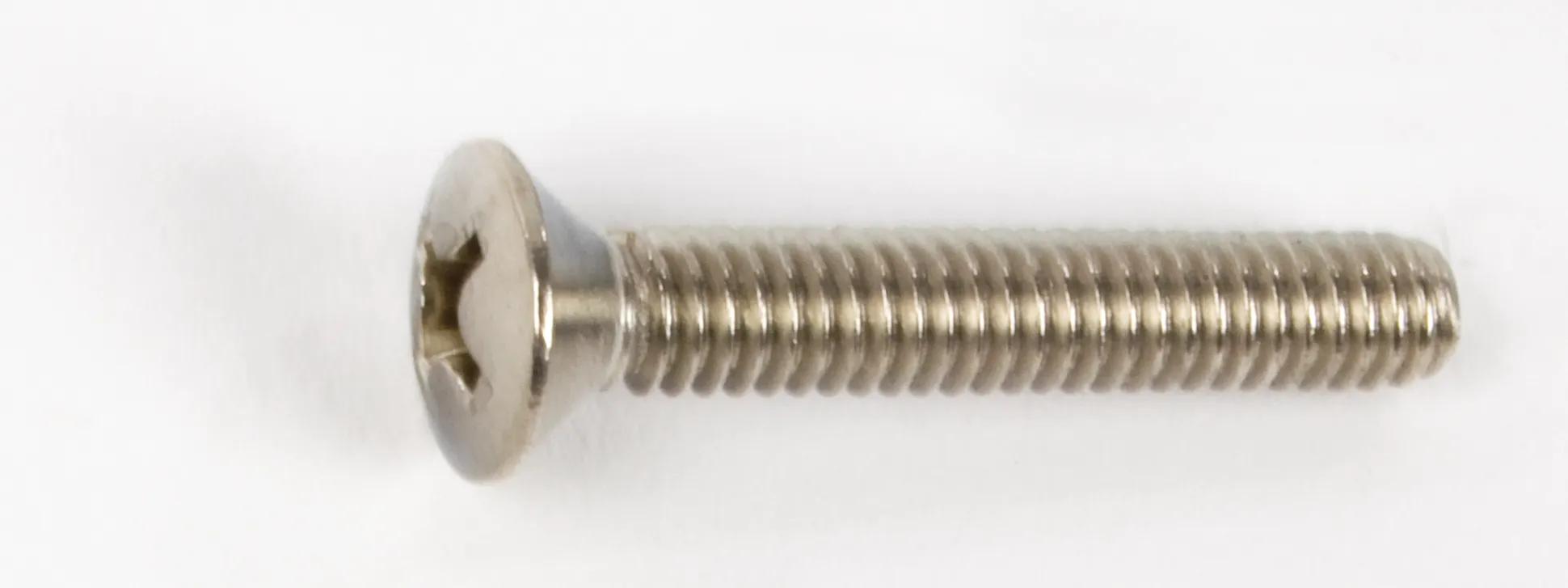 1/4"-20 x 2-1/2" 18-8 Stainless Steel Phillips Oval Head Machine Screw - 25 Pack
