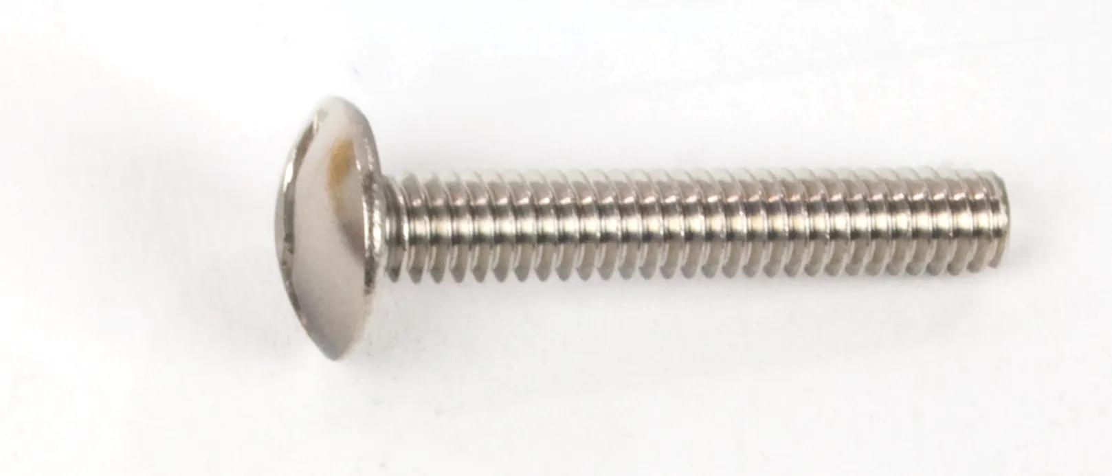 #8-32 x 1/2" 18-8 Stainless Steel Slotted Truss Head Machine Screw