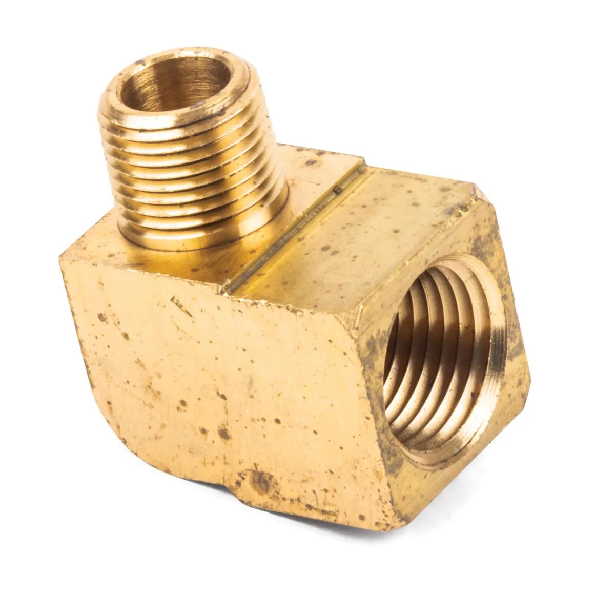 3/8" x 1/8" Brass Pipe 90° Street Elbow