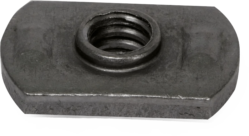 M6 x 1.00 Carbon Steel Plain Weld Nut - 50 Pack