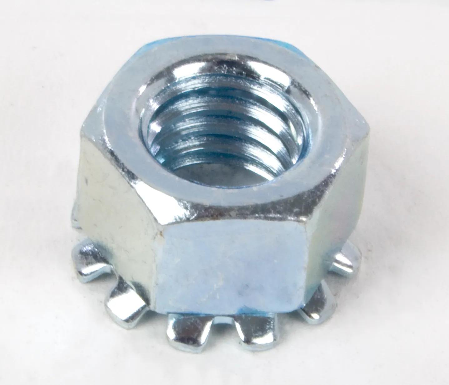 #10-24 (USS) Keps Nut with External Lock Washer - 100 Pack