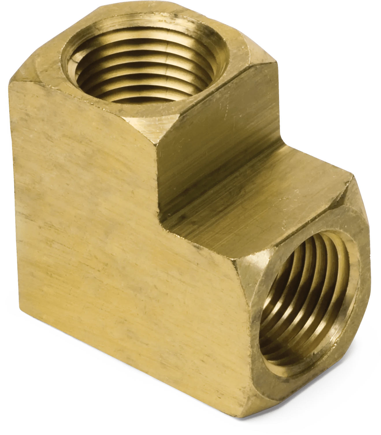 1/4" Brass Pipe 90° Elbow