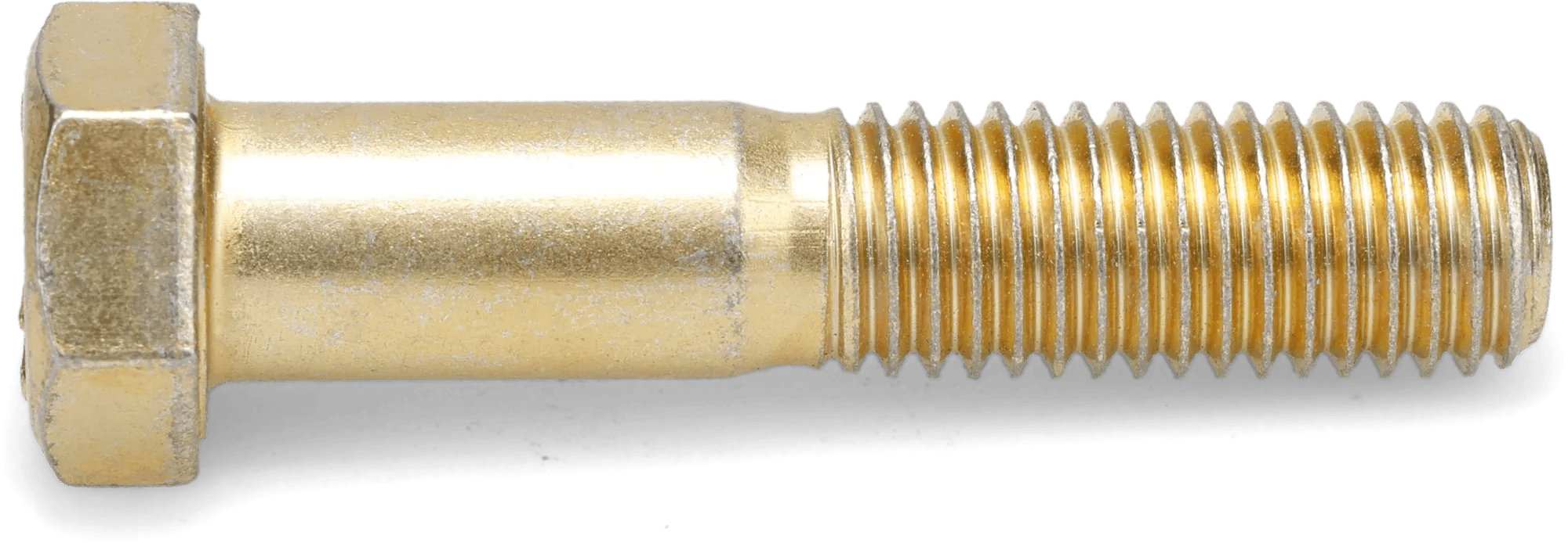 Grade 5 (USS) Hex Head Cap Screws - Yellow Zinc Plated