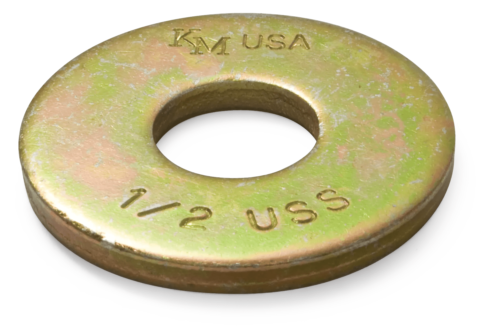 1-1/2" Grade 8 (USS) Yellow Zinc Alloy Steel Flat Washer