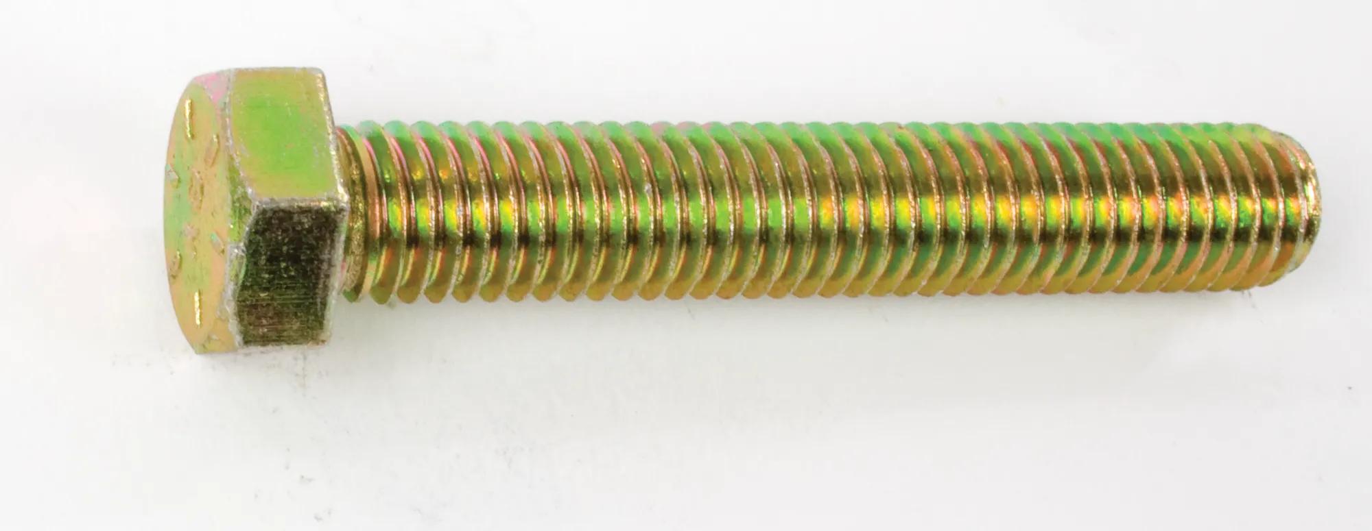 1/2"-13 x 3" Grade 8 Fully Threaded Hex Head Cap Screw (Tap Bolt) - 10 Pack