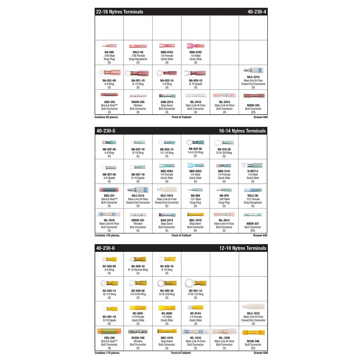 Pro-Tech™ Nytrex Heat Shrink Terminal Master Assortment