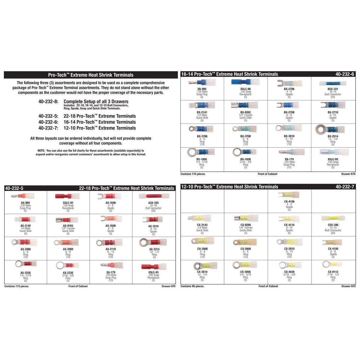 Pro-Tech™ Extreme Heat Shrink Terminal Master Assortment