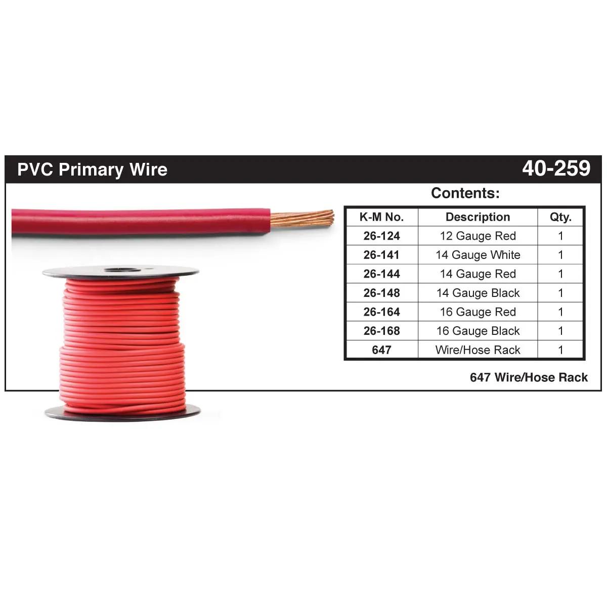 16 - 12 AWG PVC Primary Wire Assortment