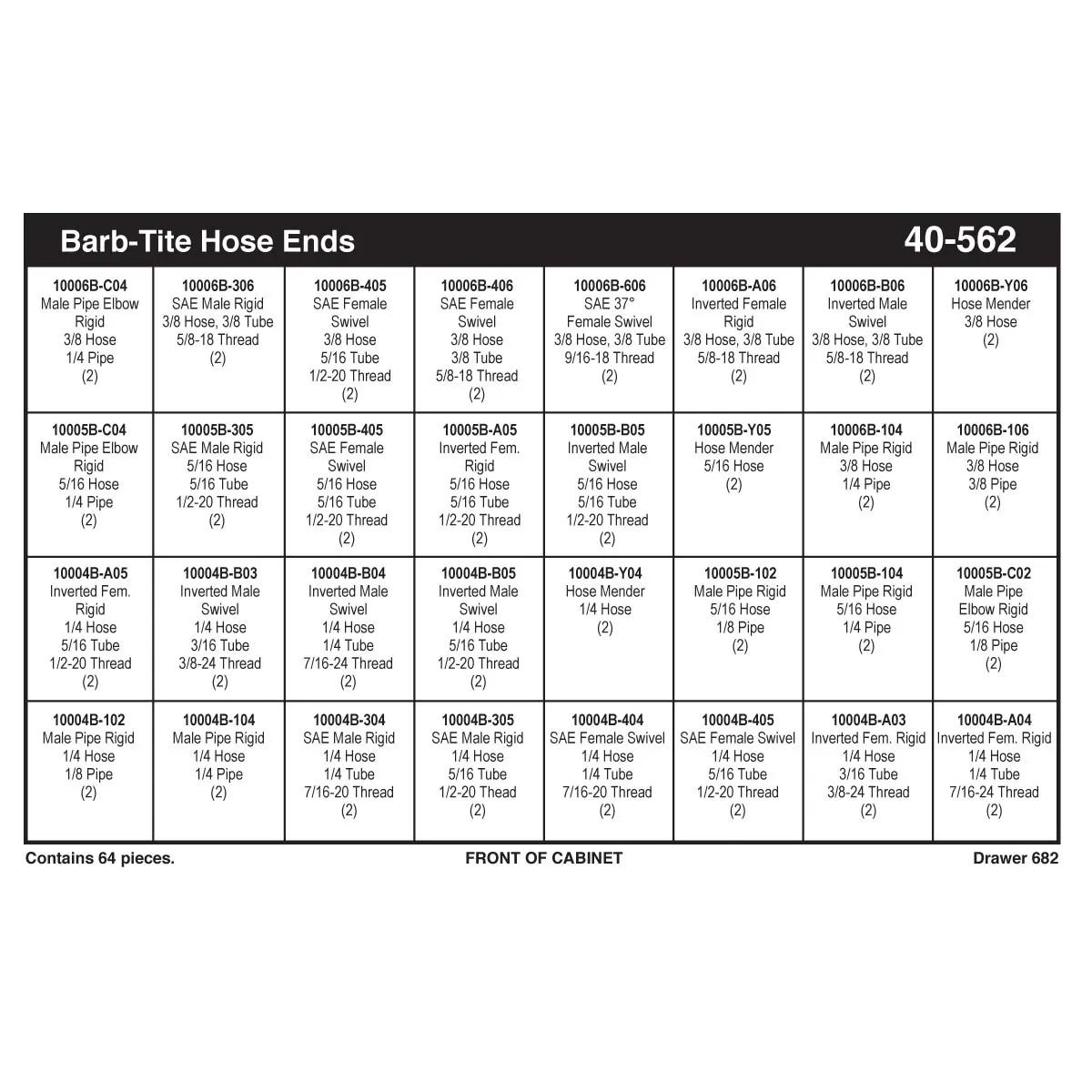 Barb-Tite Hose Ends Assortments