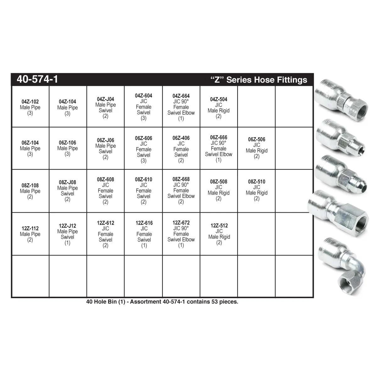 Refill Kit for 'Z' Series Hose End Assortments