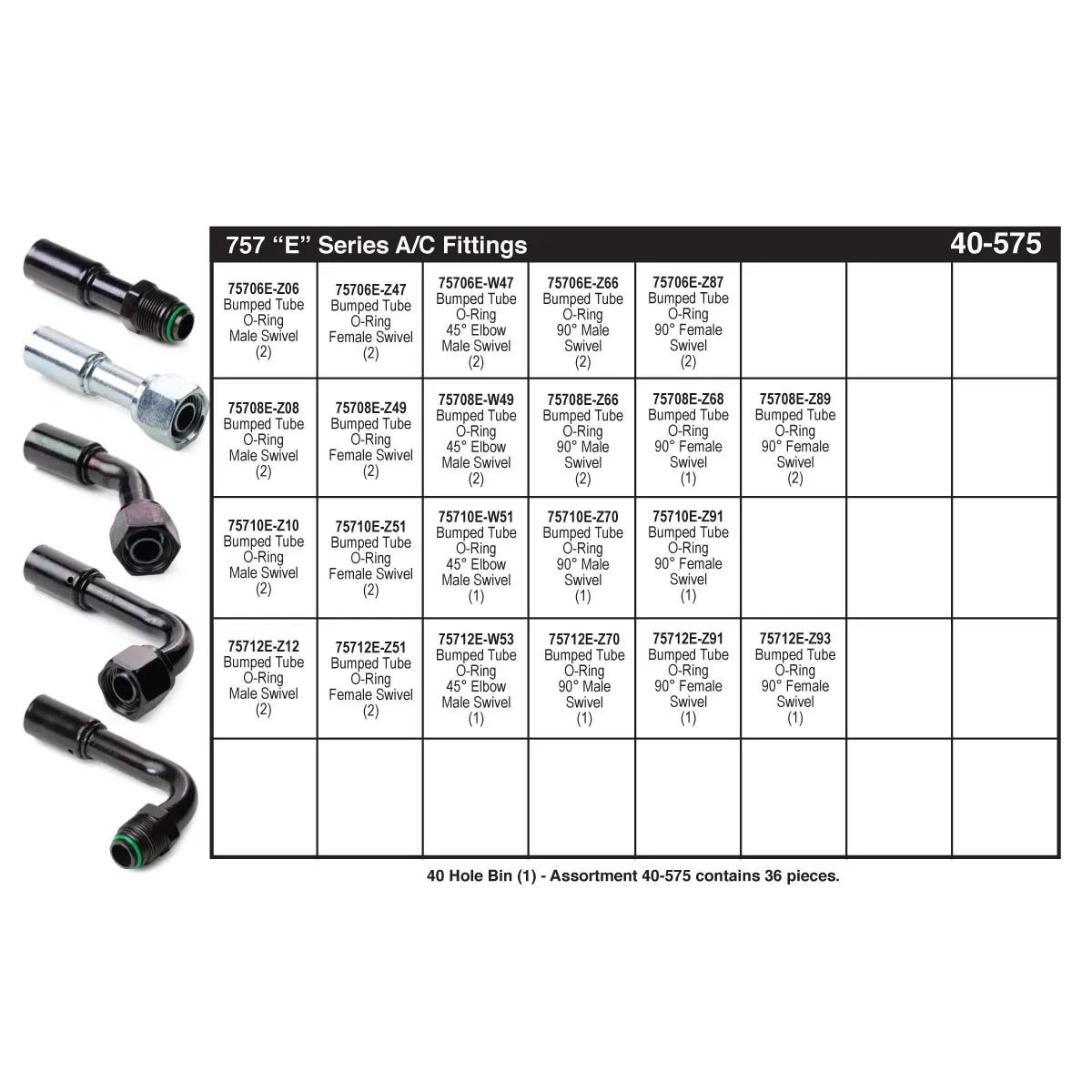 757 E Series Hose Ends Assortments