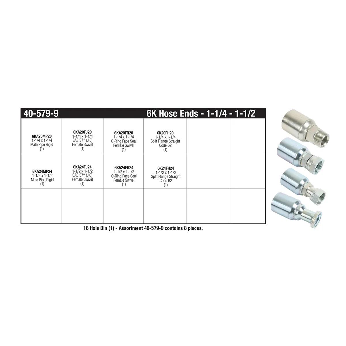 6K Series Hose End Assortments