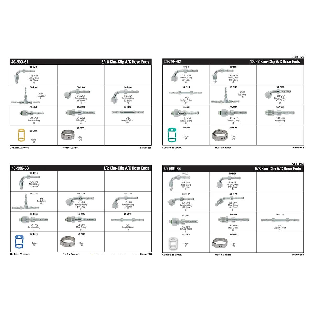 Kim-Clip Fitting Assortments