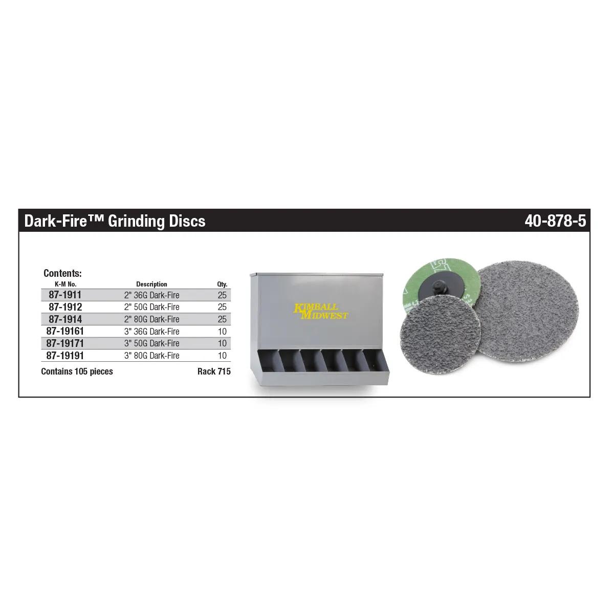 Dark-Fire™ Grinding Disc Assortment