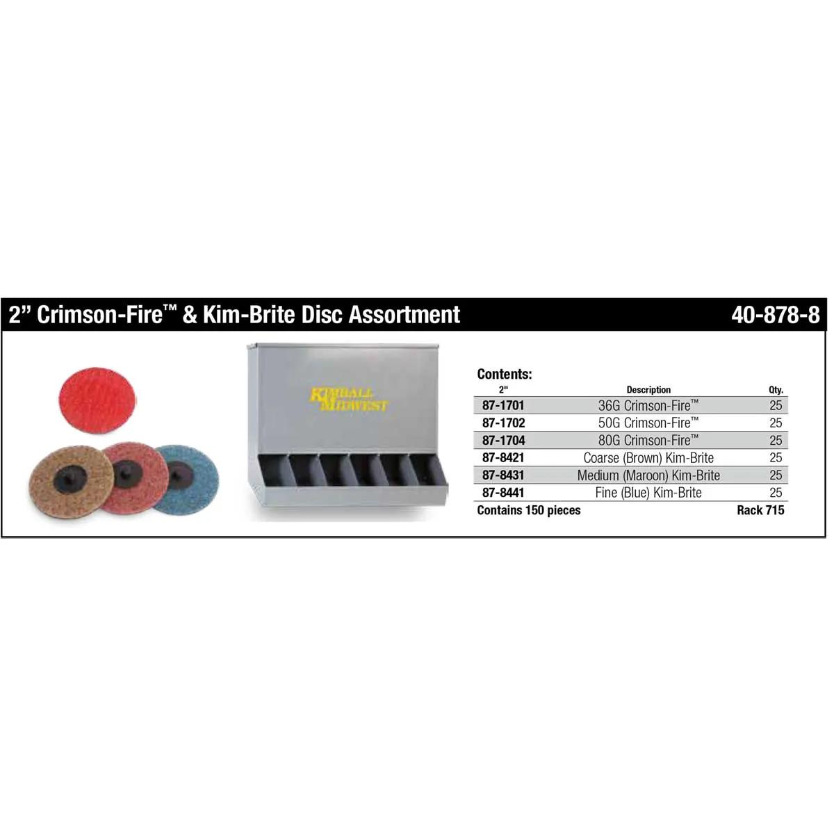 2" Crimson-Fire™ & Kim-Brite™ Disc Assortment