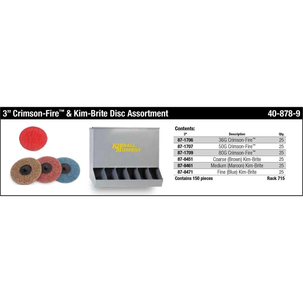 3" Crimson-Fire™ & Kim-Brite™ Disc Assortment