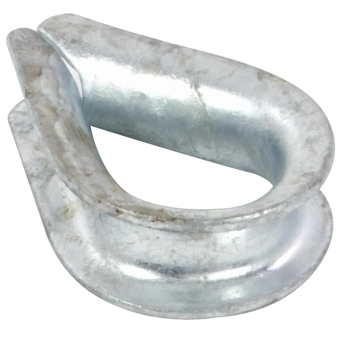 1/8" Galvanized Steel Wire Rope Thimble - 10 Pack