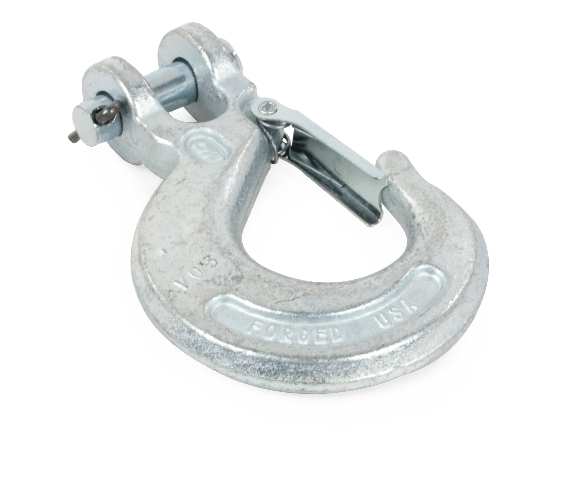 1/4" Carbon Steel Clevis Slip Hook With Latch