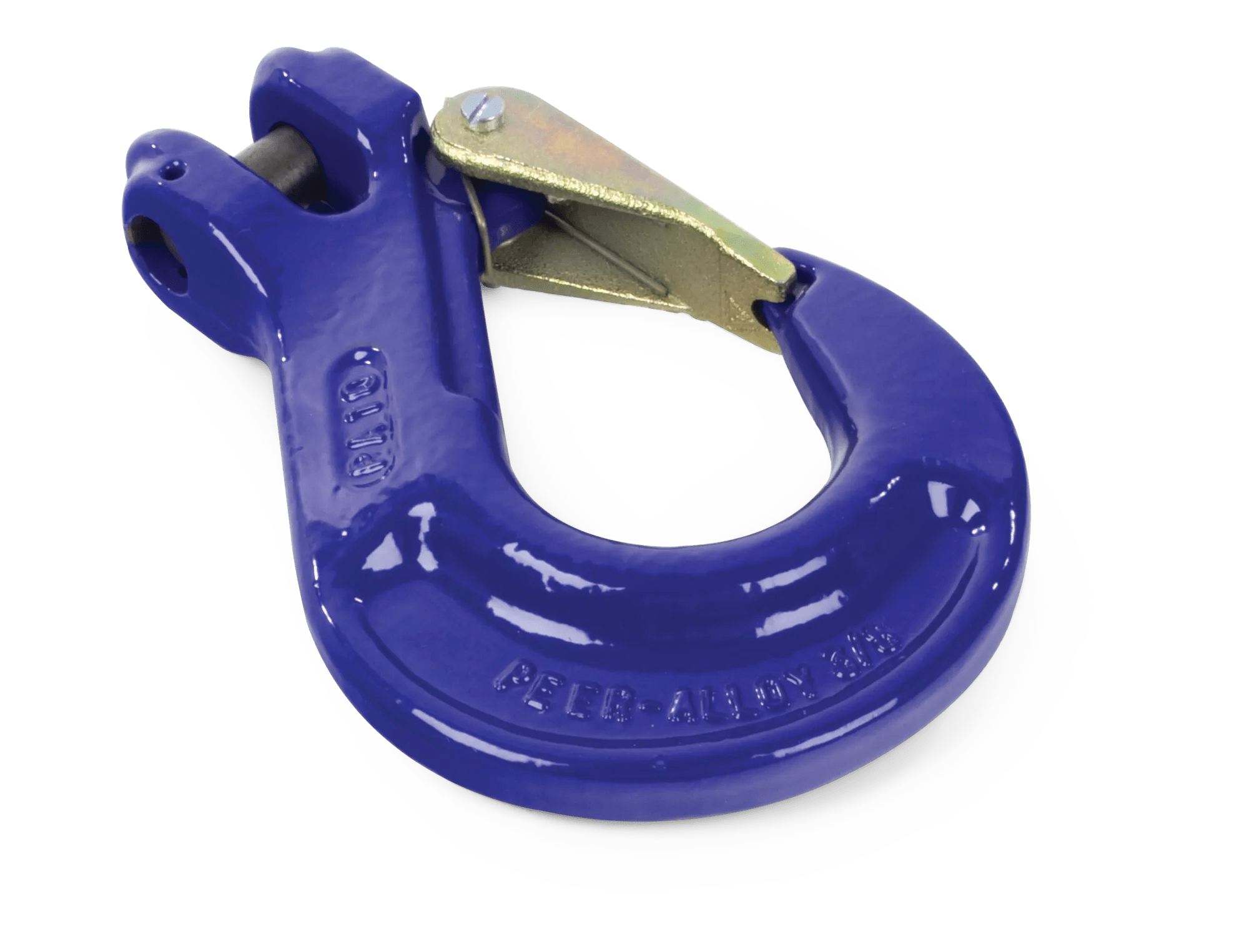 1/2" Grade 100 Blue Enamel Clevis Slip Hook With Latch