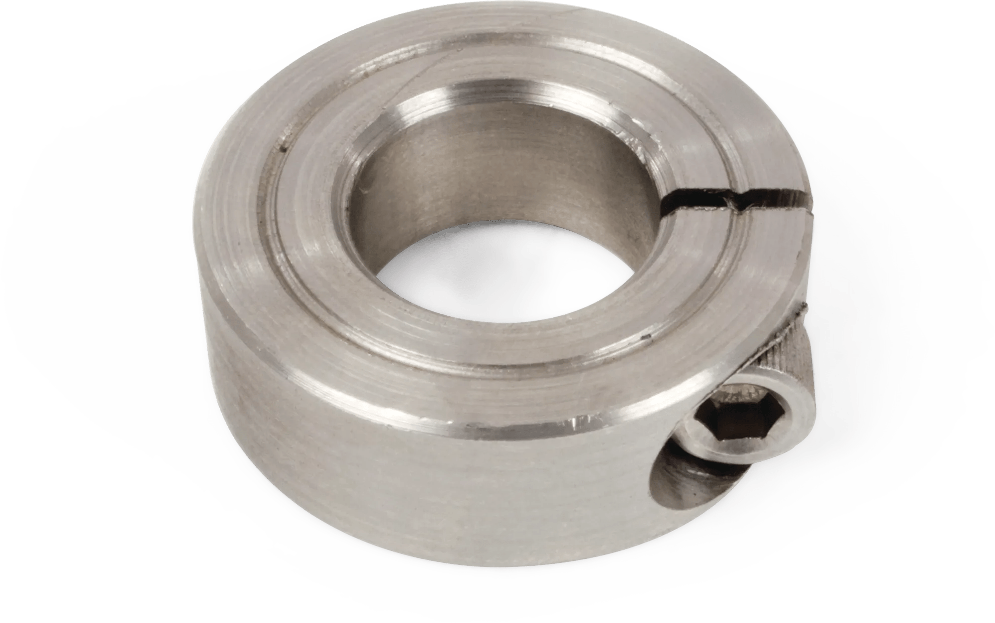 7/16" 18-8 Stainless 1-Piece Single Split Collar