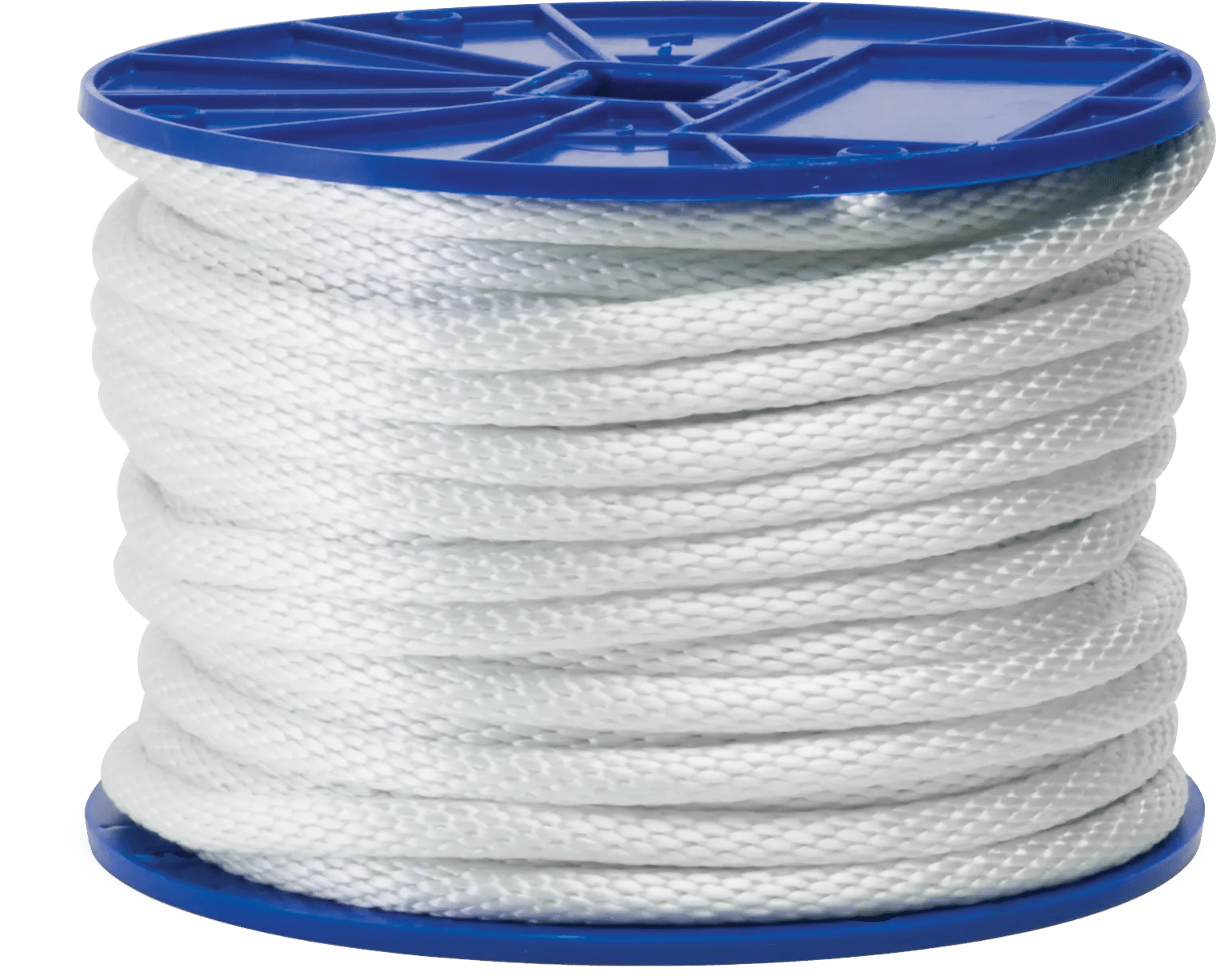 1/8" White Solid Braided Nylon Rope