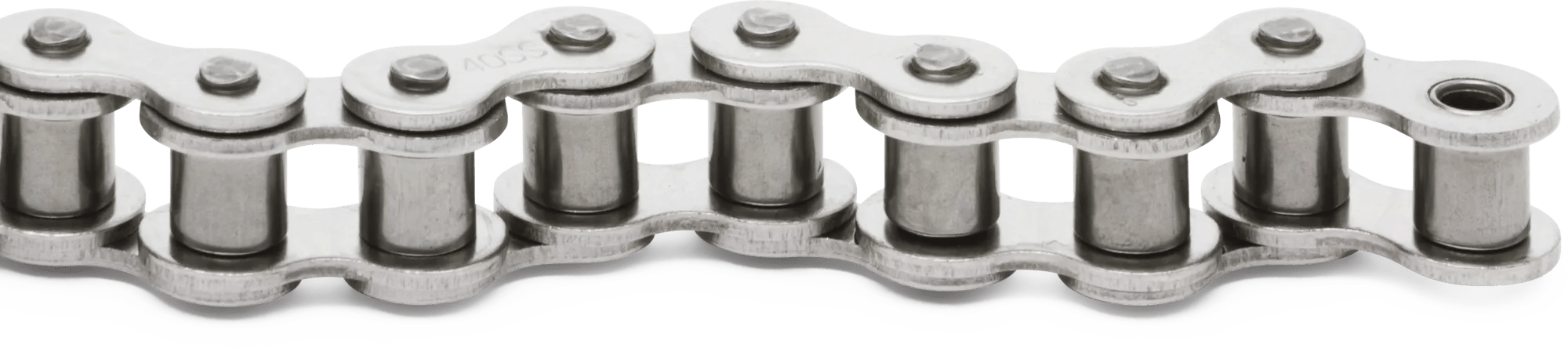 #40 18-8 Stainless Steel Roller Chain - 10'