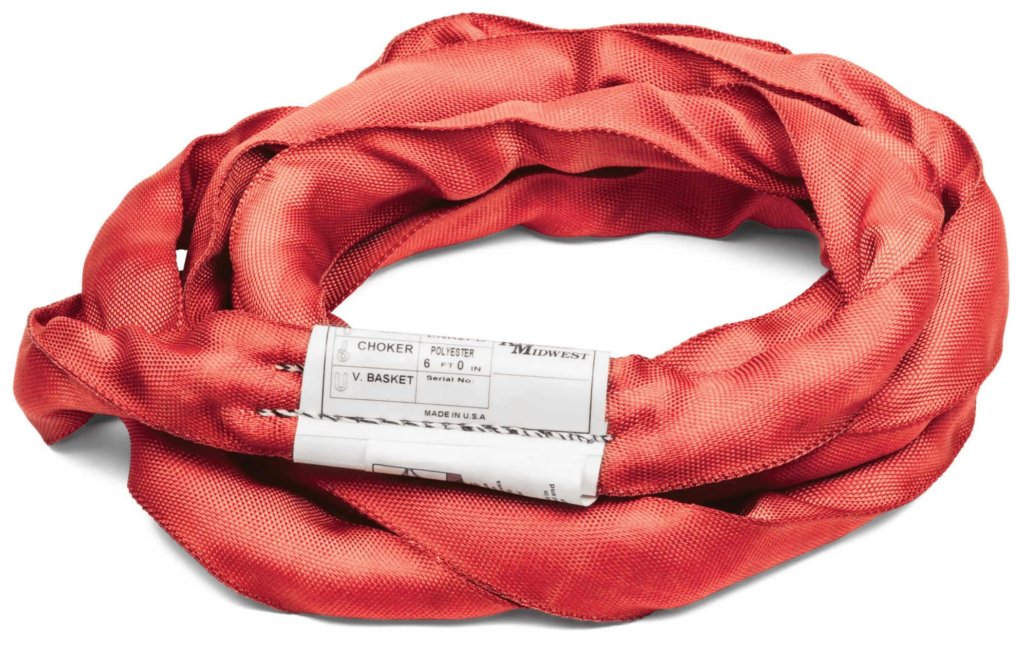 6' Red Polyester Roundsling