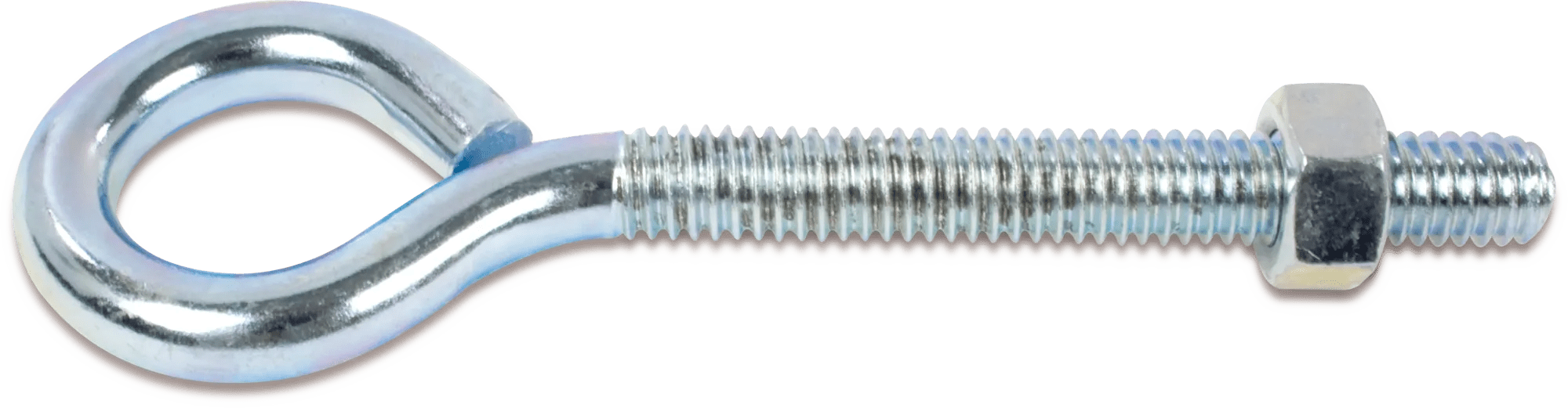 Machine Screws Eye Bolts w/ Hex Nuts - Zinc Plated
