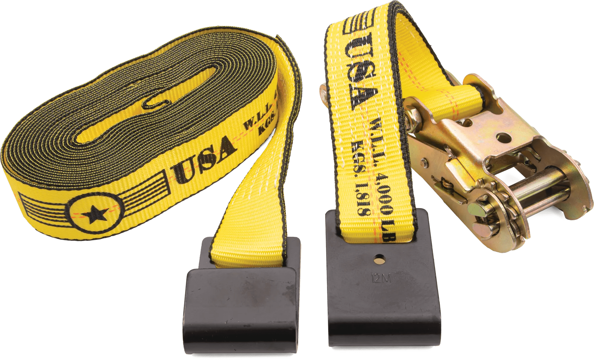 2" x 27' Flat Hook Ratchet Strap Assembly