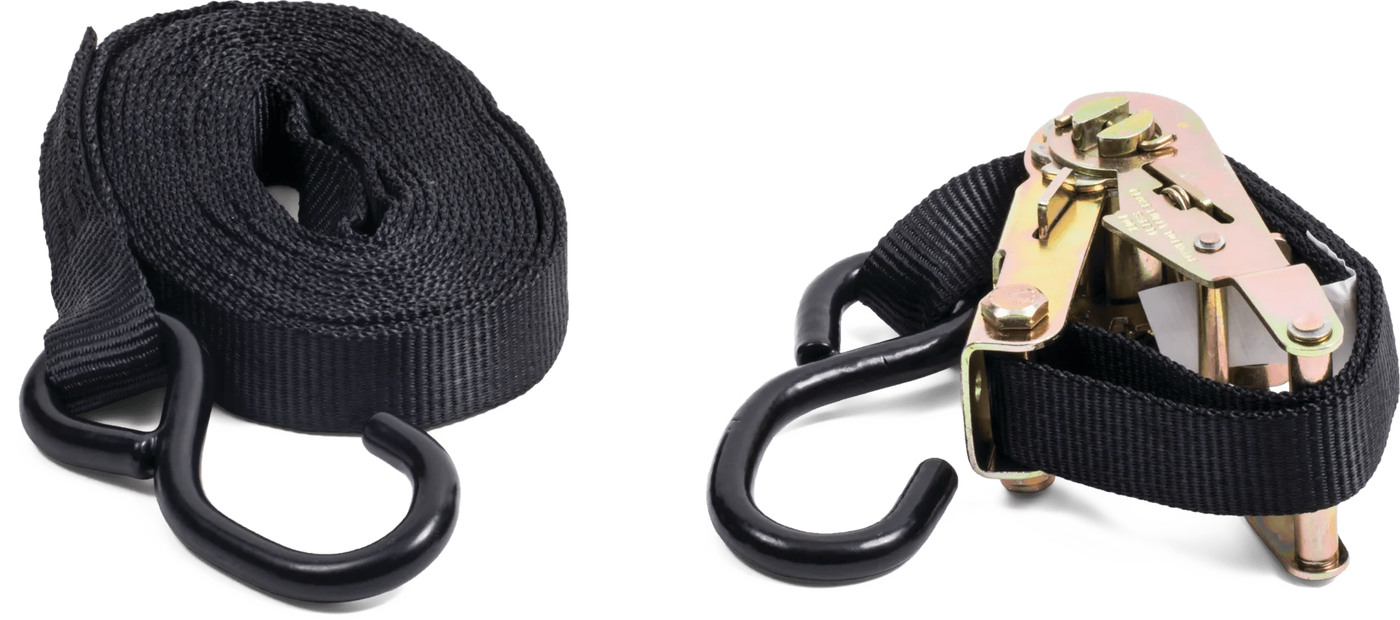 1" x 16' S-Hook Ratchet Strap