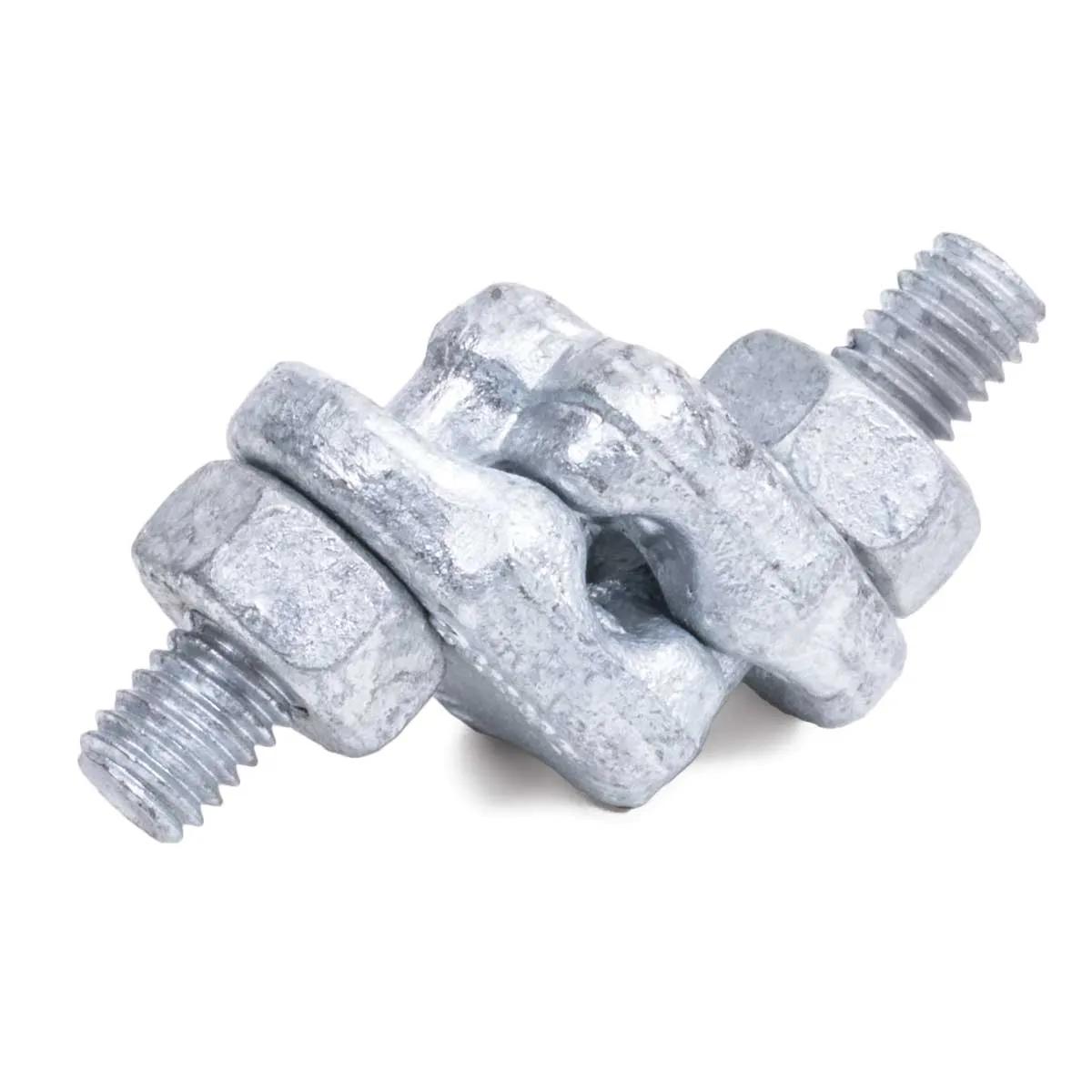 1/4" Galvanized Drop Forged Steel Double Saddle Wire Rope Clip