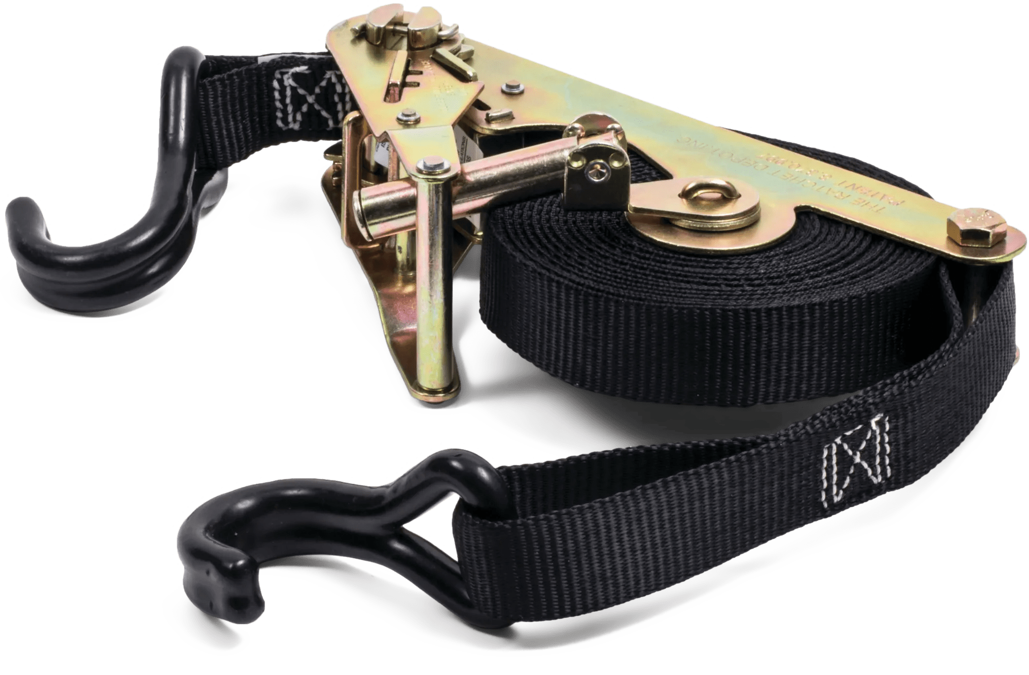 1" x 15' Self Contained U-Hook Ratchet Strap