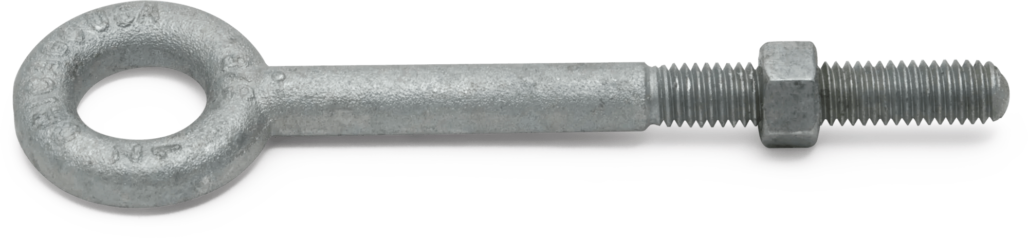 Forged Galvanized Eyebolts w/ Hex Nuts