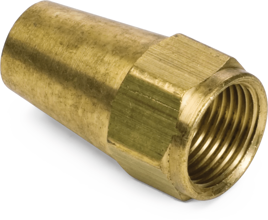 3/16" SAE 45° Flare Brass Long Nut