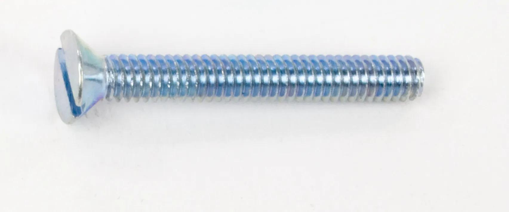 #12-24 x 3/4" Slotted Flat Head Machine Screw - 100 Pack