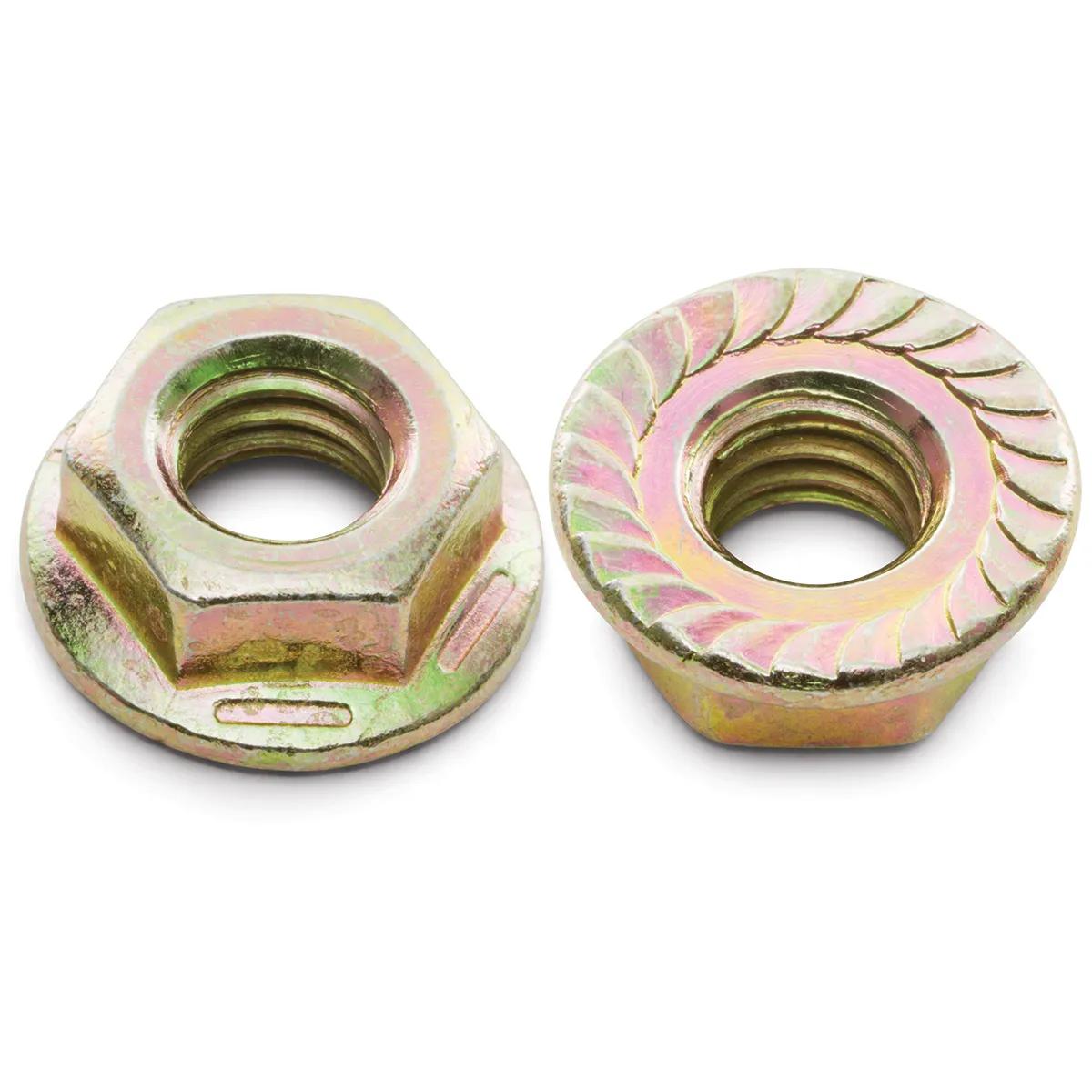 5/16"-18 Grade 8 (USS) Serrated Hex Washer Flange Nut