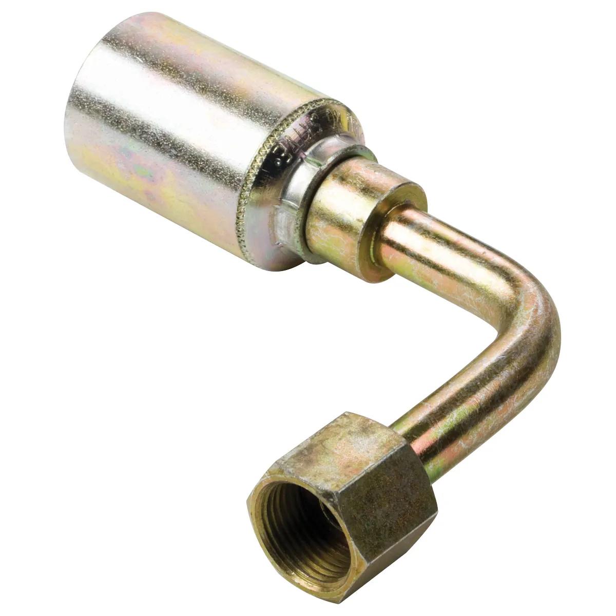 1/2" x 1/2" Female O-Ring Face-Seal Swivel 90° Long Drop Elbow - 430 U Series