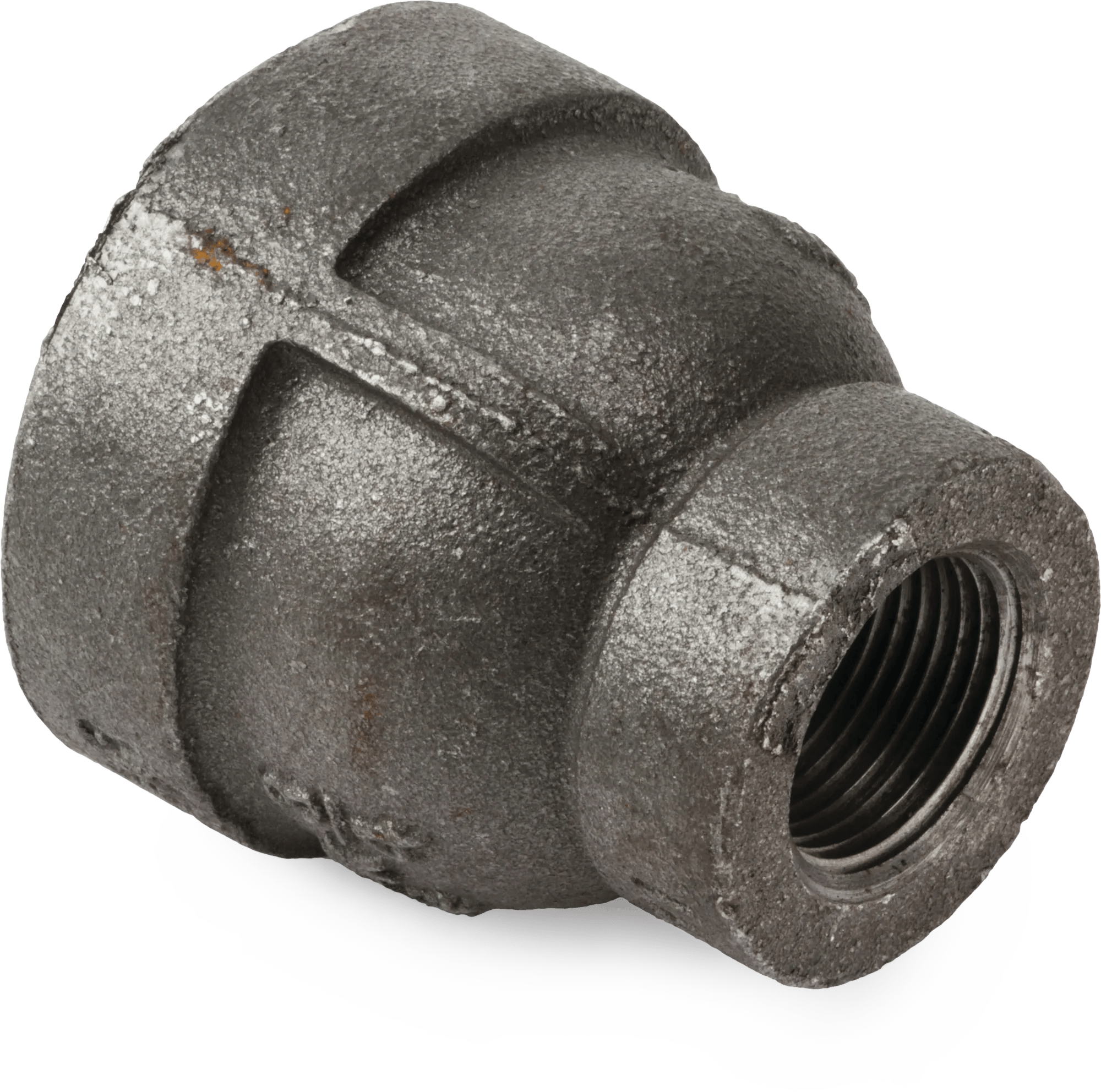 1-1/4" x 3/4" Class 300 Black Pipe Reducing Coupling