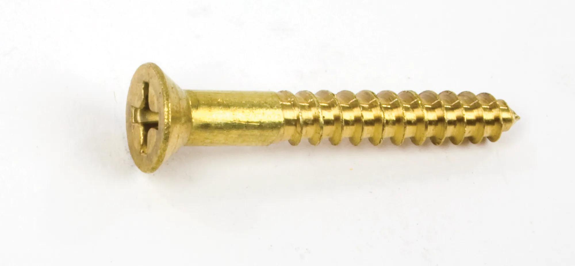 Brass Phillips Flat Head Wood Screws