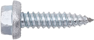 #10 x 1" Kim-Clinch Phillips Hex Washer Head Sheet Metal Screw