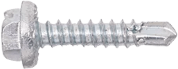 #6 x 3/4" Kim-Clinch™ Hex Washer Head Self-Drilling Screw - 100 Pack