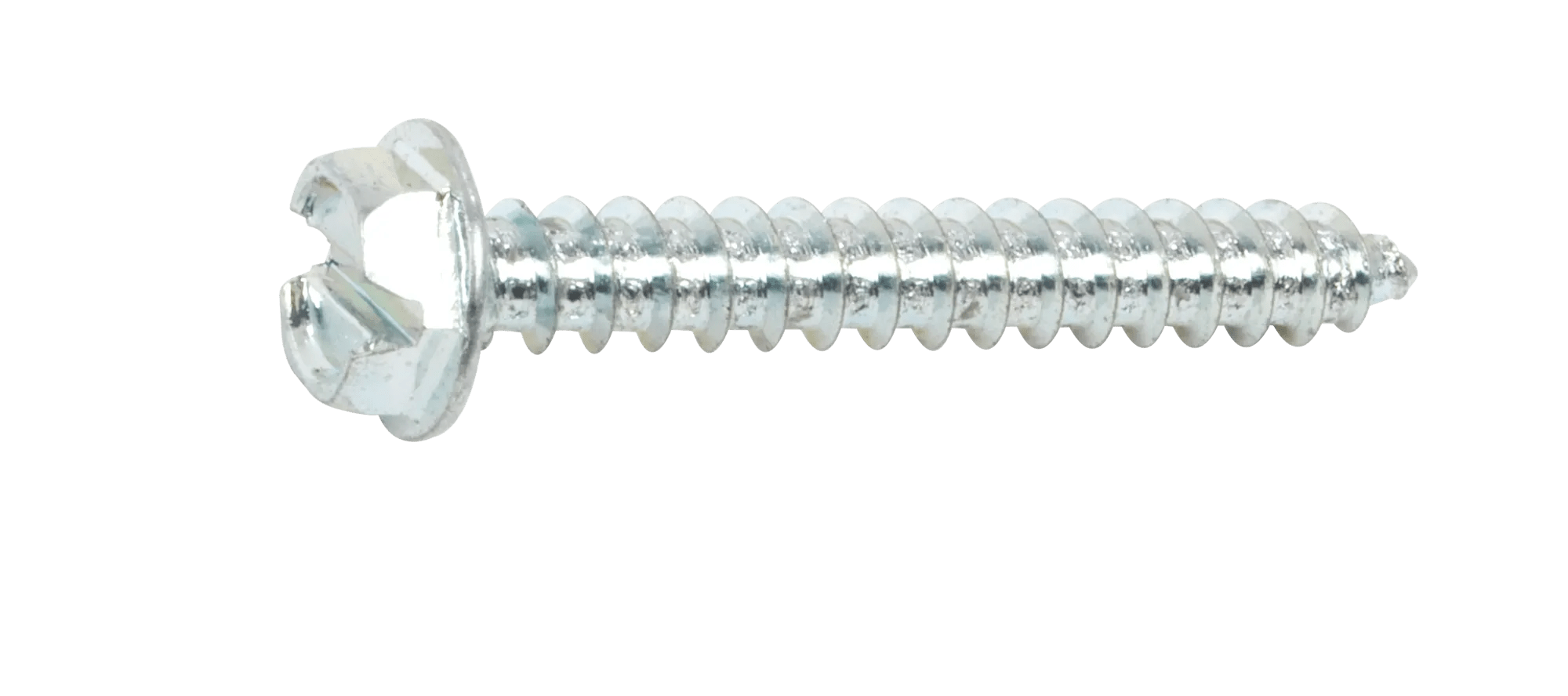 #14 x 2" Slotted Hex Washer Head Sheet Metal Screw - 50 Pack
