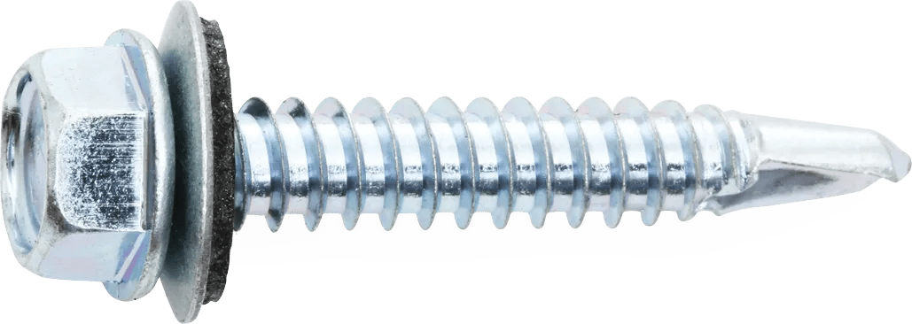 #12 x 3/4" Hex Washer Head Self-Drilling Screw - 50 Pack