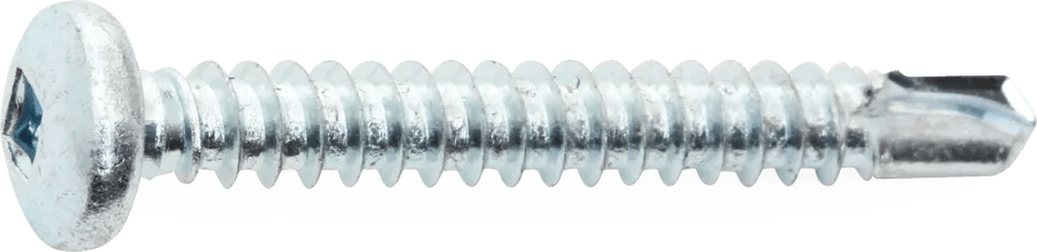 #8 x 1/2" Square Drive Pan Head Self-Drilling Screw - 100 Pack