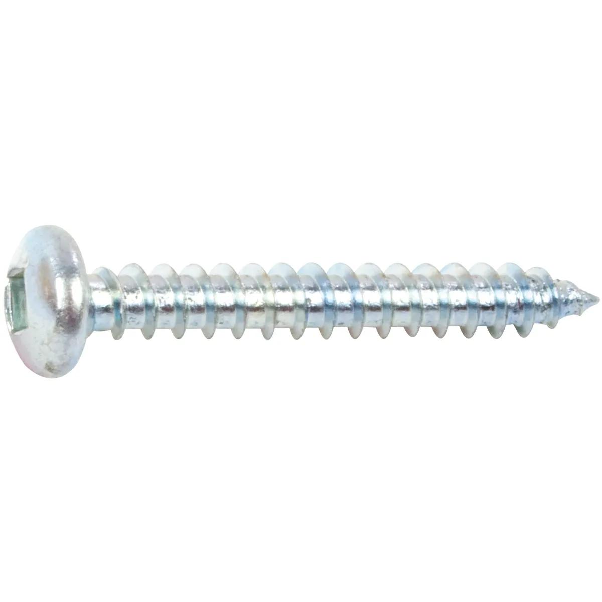 #10 x 1/2 Square Drive Pan Head Sheet Metal Screw - 100 Pack